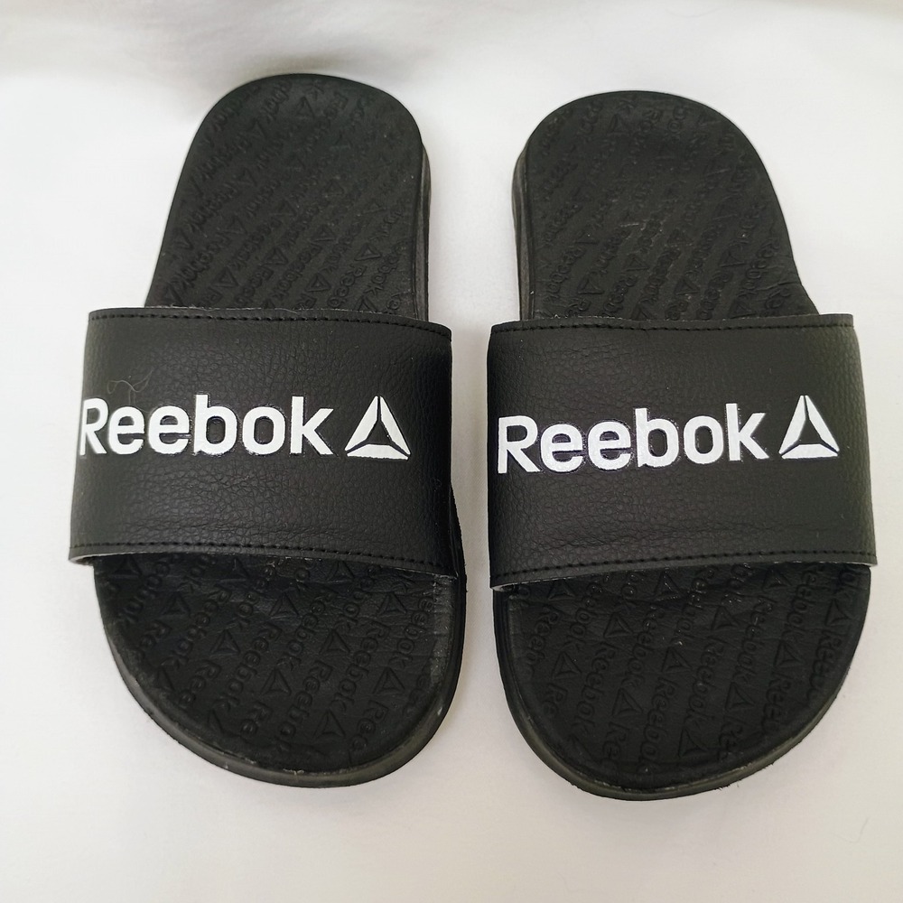 Reebok Slides Black Youth‎ Kids Size 13